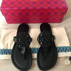 **SOLD** Tory Burch Embellished Miller Sandals